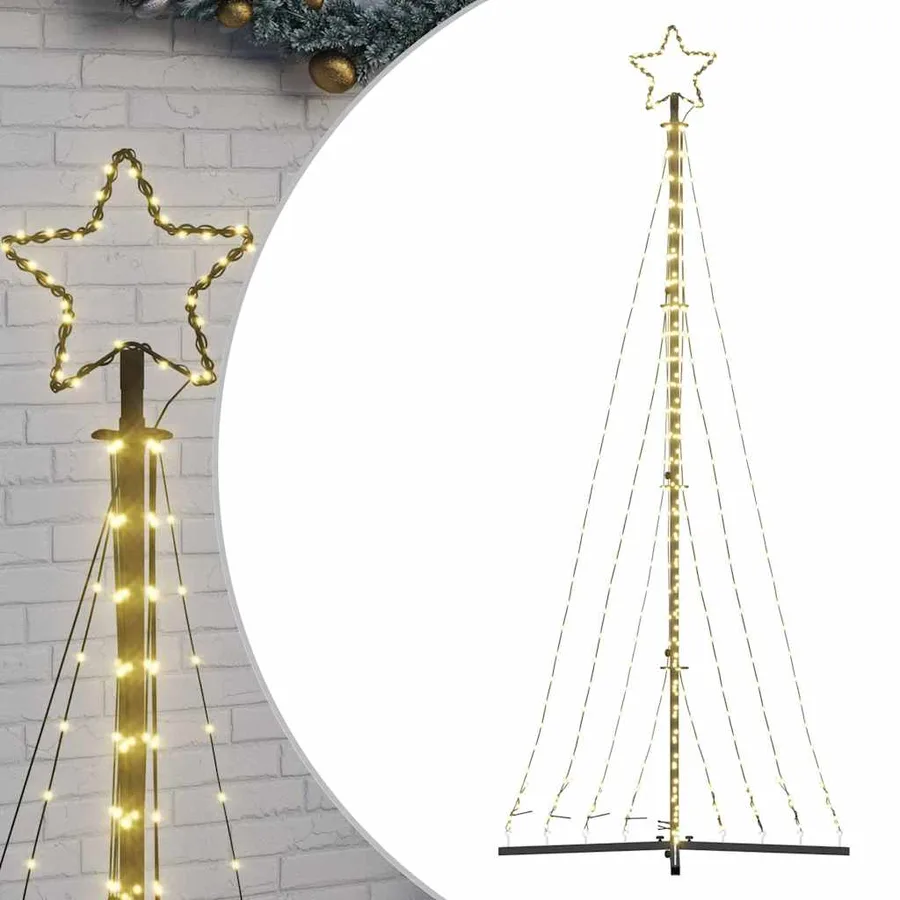 Sapin de Noël à LED 447 LED blanc chaud 250 cm - 2