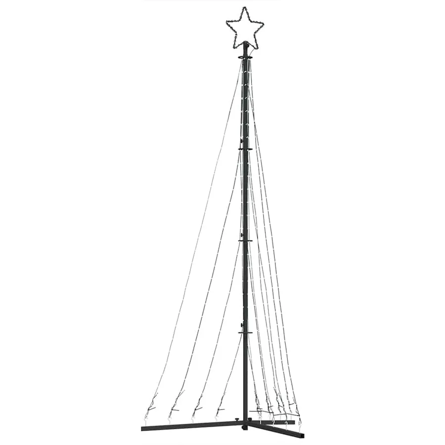 Sapin de Noël à LED 447 LED blanc chaud 250 cm - 4