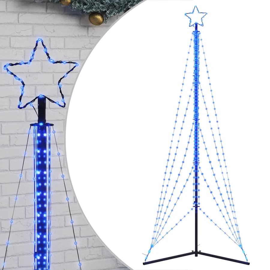 Sapin de Noël à LED 525 LED bleu 302 cm - 2