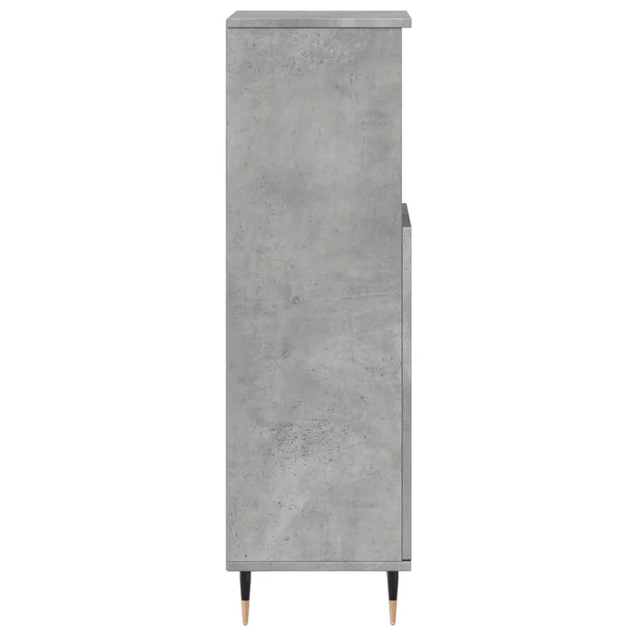 Armoire de salle de bain gris béton 30x30x100 cm - 5