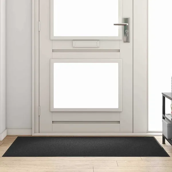 Tapis d'entrée Noir 90 x 150 cm 100% Polyamide