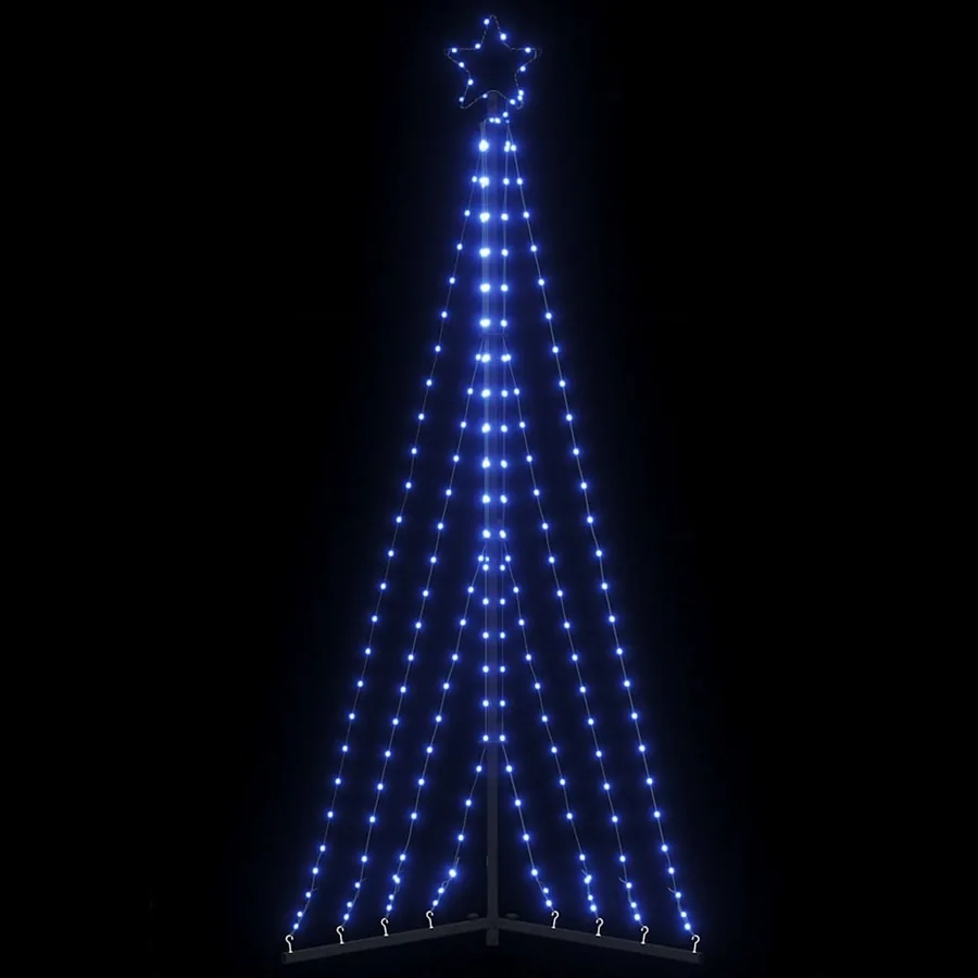 Sapin de Noël à LED 339 LED blanc froid 187 cm