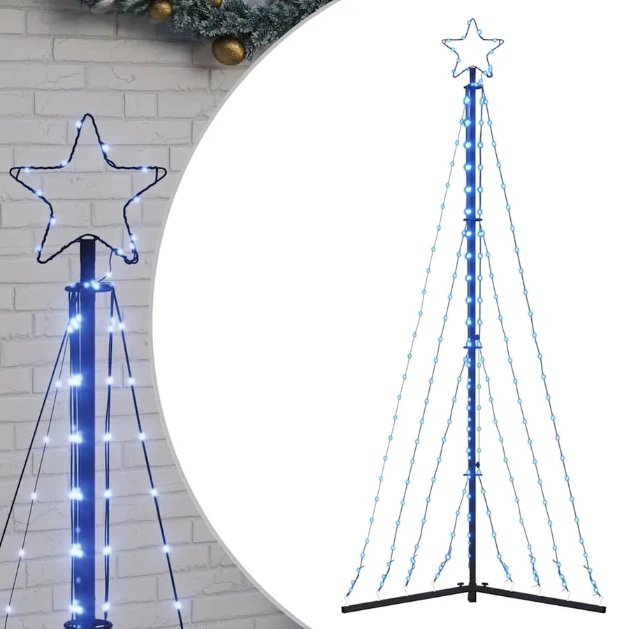 Sapin de Noël à LED 339 LED blanc froid 187 cm - 2