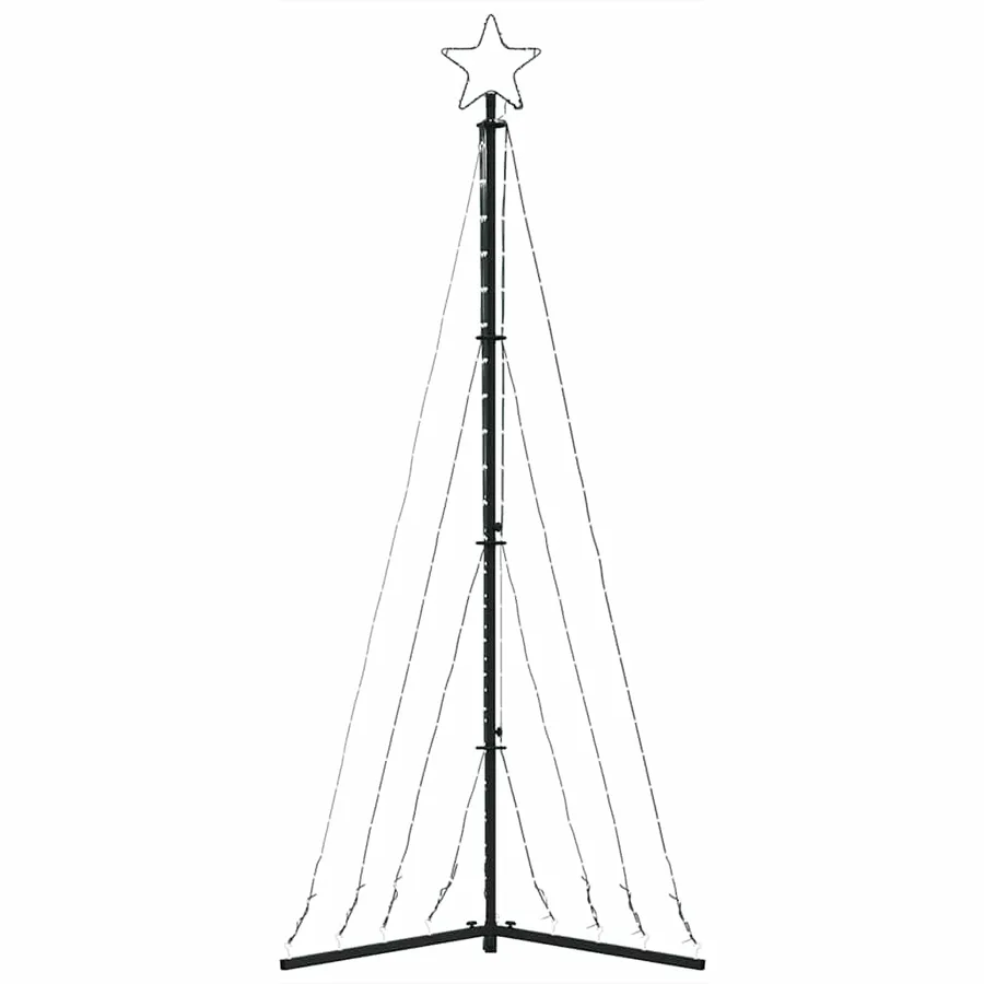 Sapin de Noël à LED 339 LED blanc froid 187 cm - 5