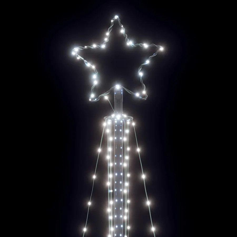 Sapin de Noël à LED 483 LED blanc froid 240 cm - 10