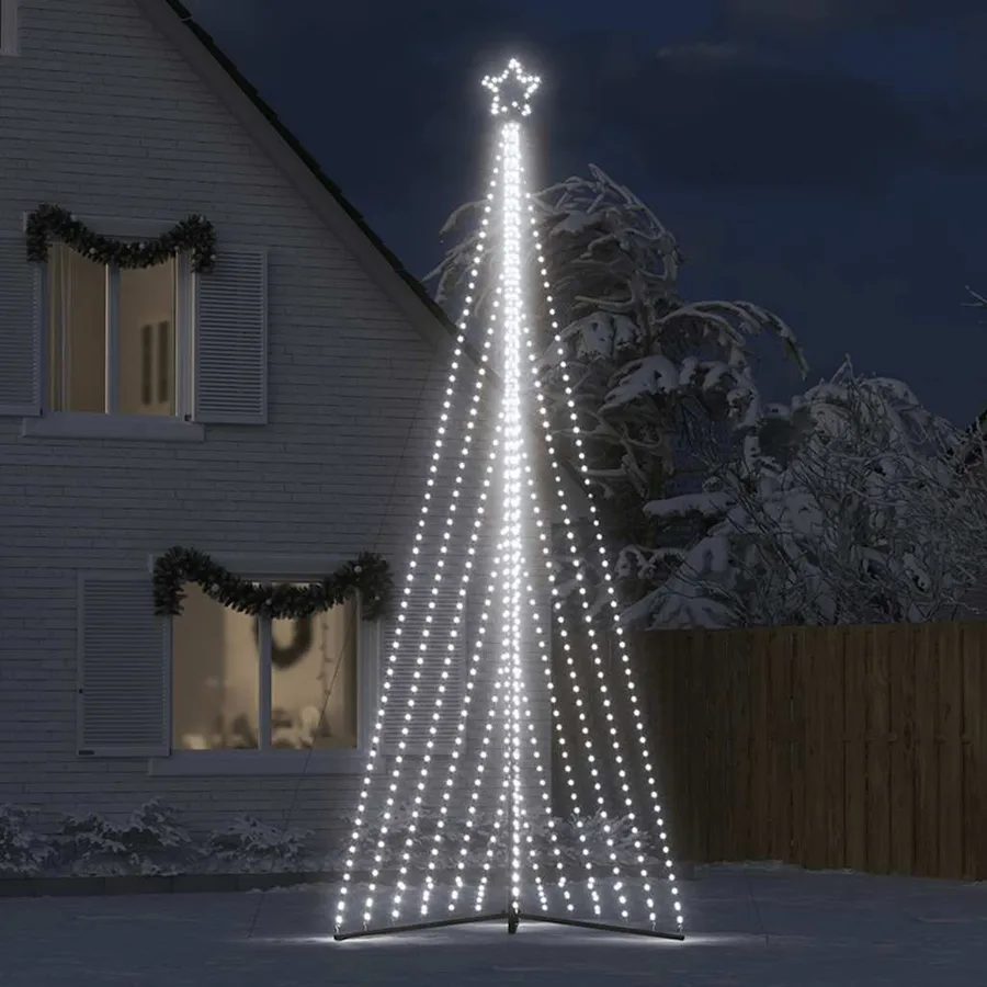 Sapin de Noël à LED 789 LED blanc froid 476 cm - 3