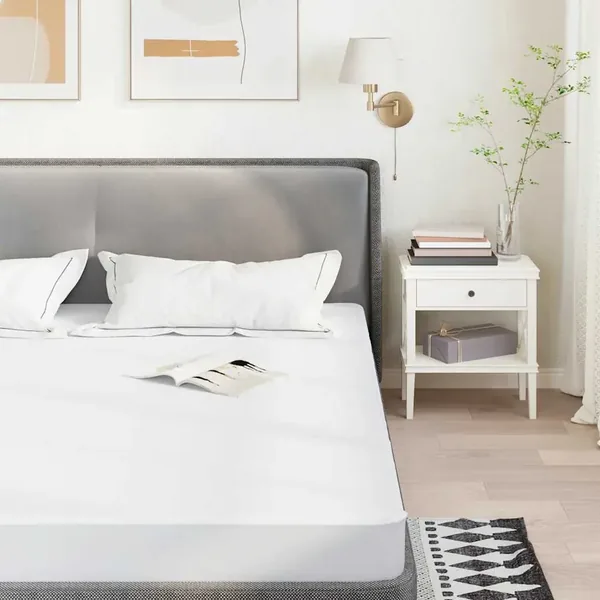 Protège-matelas blanc 100x200 cm imperméable