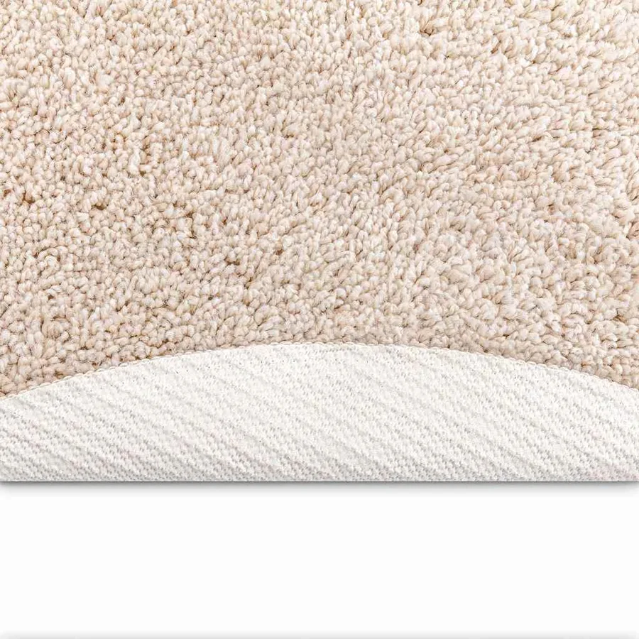 Tapis Shaggy Anti-dérapant Crème 160 x 160 cm PP - 4