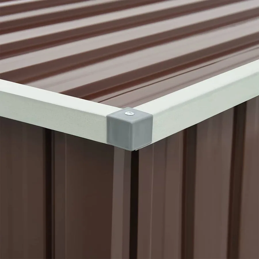 Boîte de rangement de jardin Marron 171x99x93 cm - 9