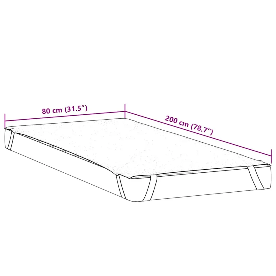 Protège-matelas blanc 80x200 cm imperméable - 6