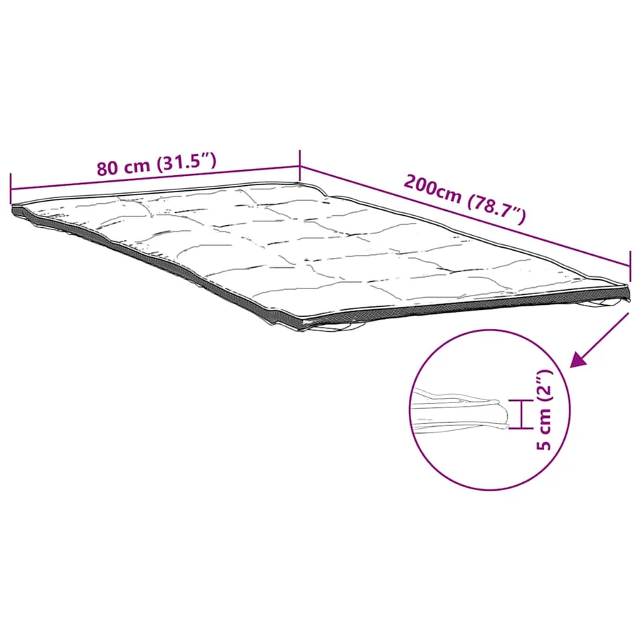 Protège-matelas blanc 80x200 cm - 7