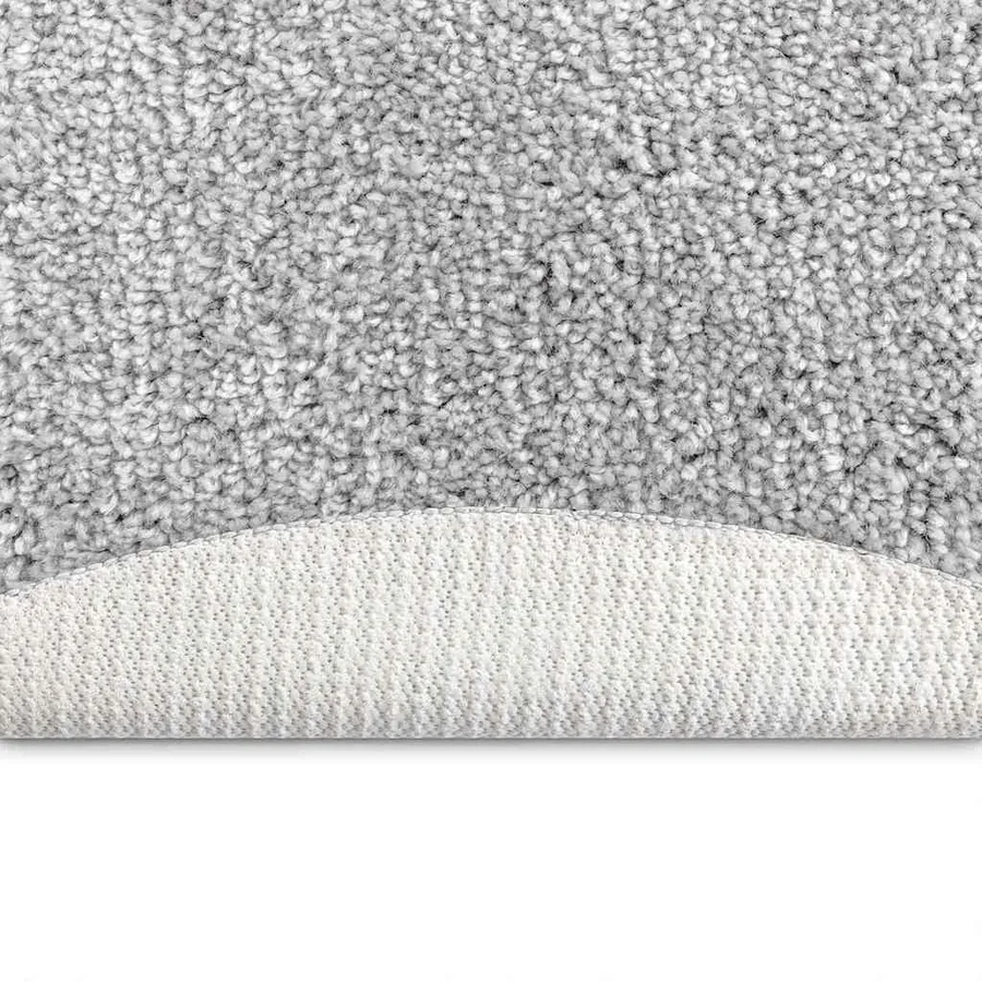 Tapis Shaggy Anti-dérapant Gris 90 x 90 cm PP - 4