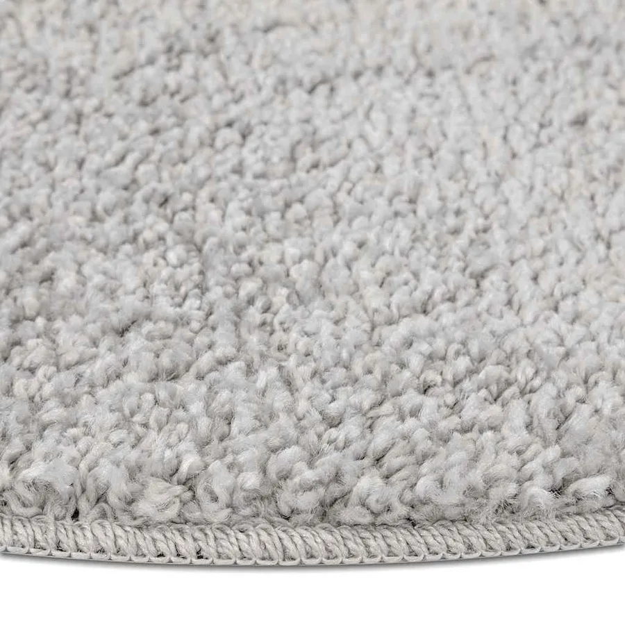 Tapis Shaggy Anti-dérapant Gris 90 x 90 cm PP - 6
