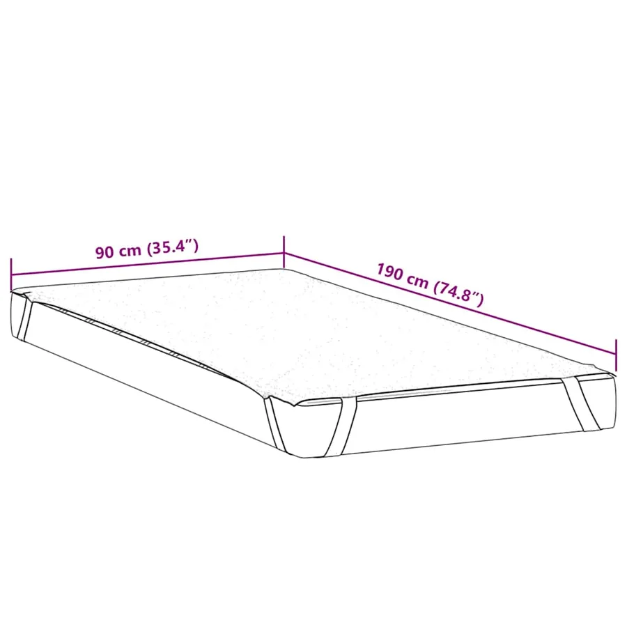 Protège-matelas blanc 90x190 cm imperméable - 6