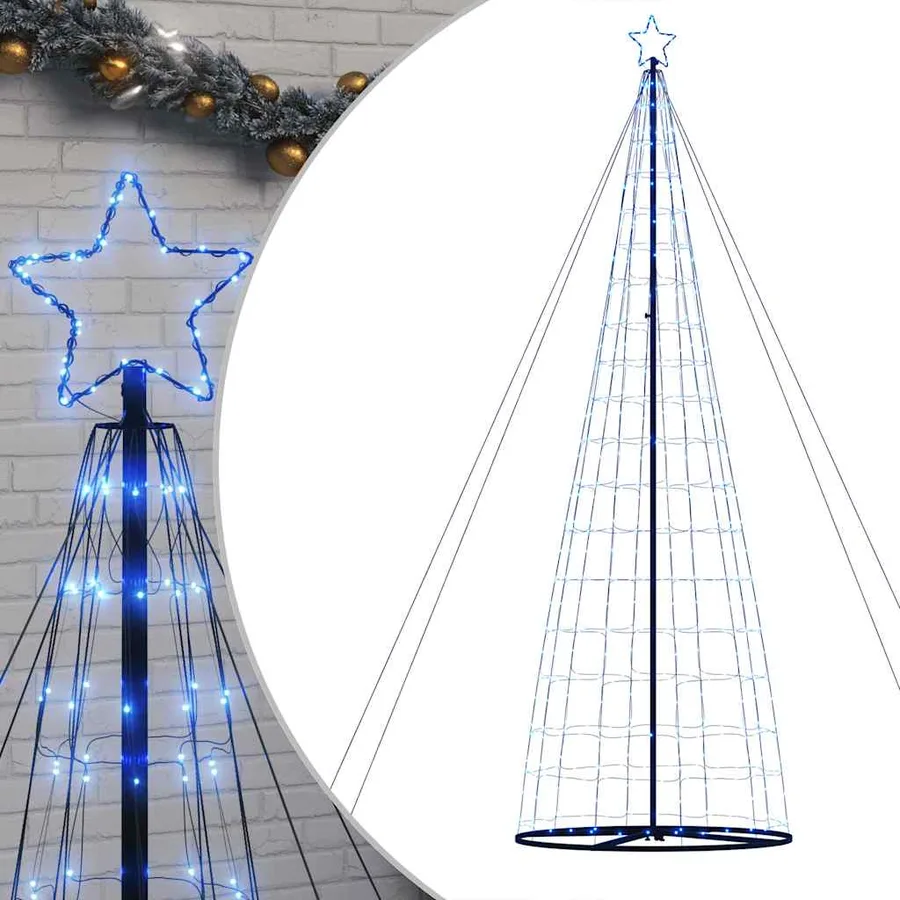 Sapin de Noël à LED 1534 LED bleu 500 cm - 2