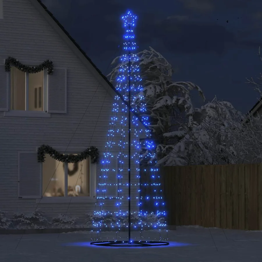 Sapin de Noël à LED 1534 LED bleu 500 cm - 3