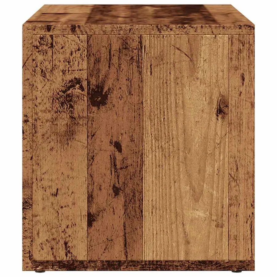 Boîtes de rangement LP vieux bois 69,5x34x36 cm bois ingénierie - 5
