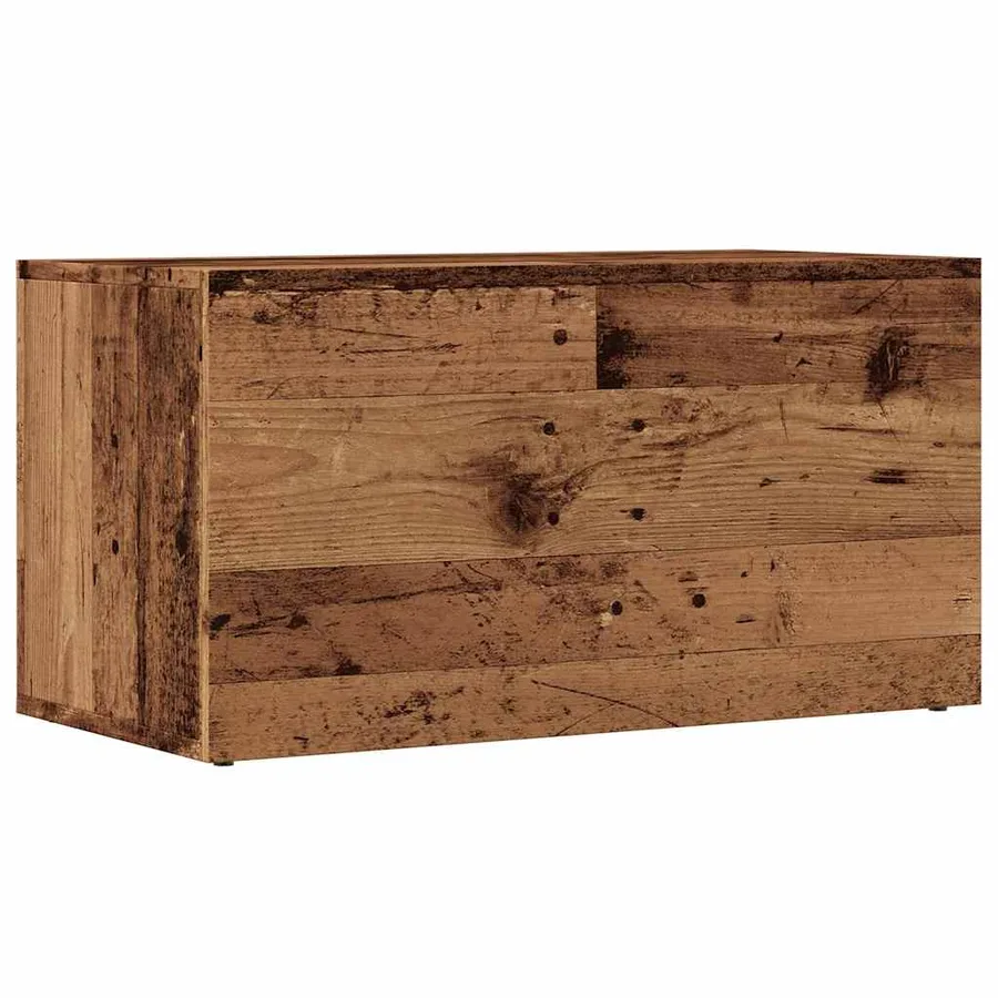Boîtes de rangement LP vieux bois 69,5x34x36 cm bois ingénierie - 6