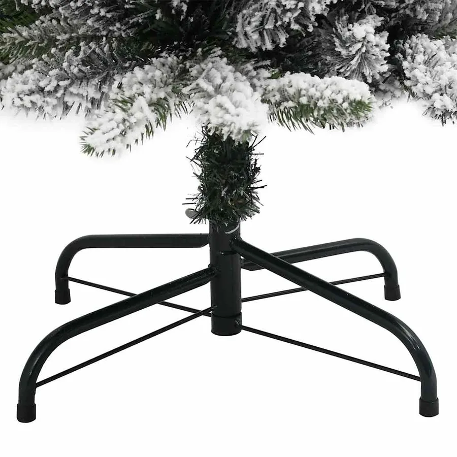 Sapin de Noël artificiel 150 LED et flocon de neige 120 cm - 8