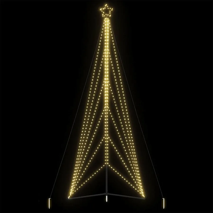 Sapin de Noël à LED 861 LED blanc chaud 478 cm