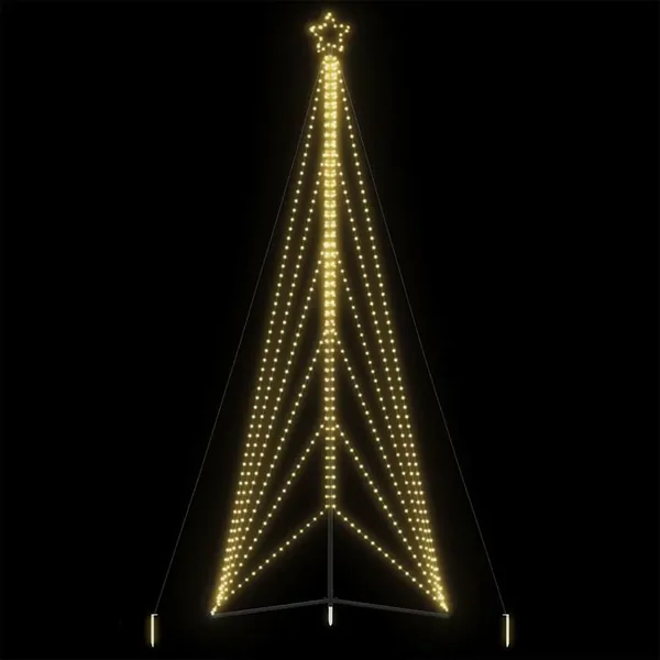 Sapin de Noël à LED 861 LED blanc chaud 478 cm