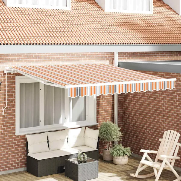 Auvent rétractable Multicolore 300 x 250 x 165 cm
