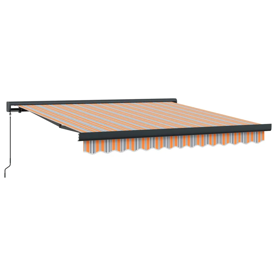 Auvent rétractable Multicolore 300 x 250 cm Toile et Aluminium - 2