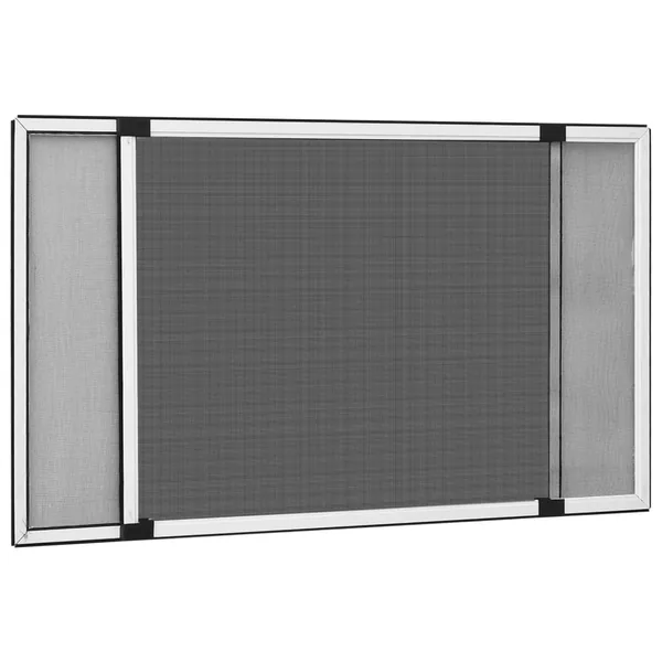 Moustiquaire extensible pour fenêtres Blanc (75-143)x50 cm