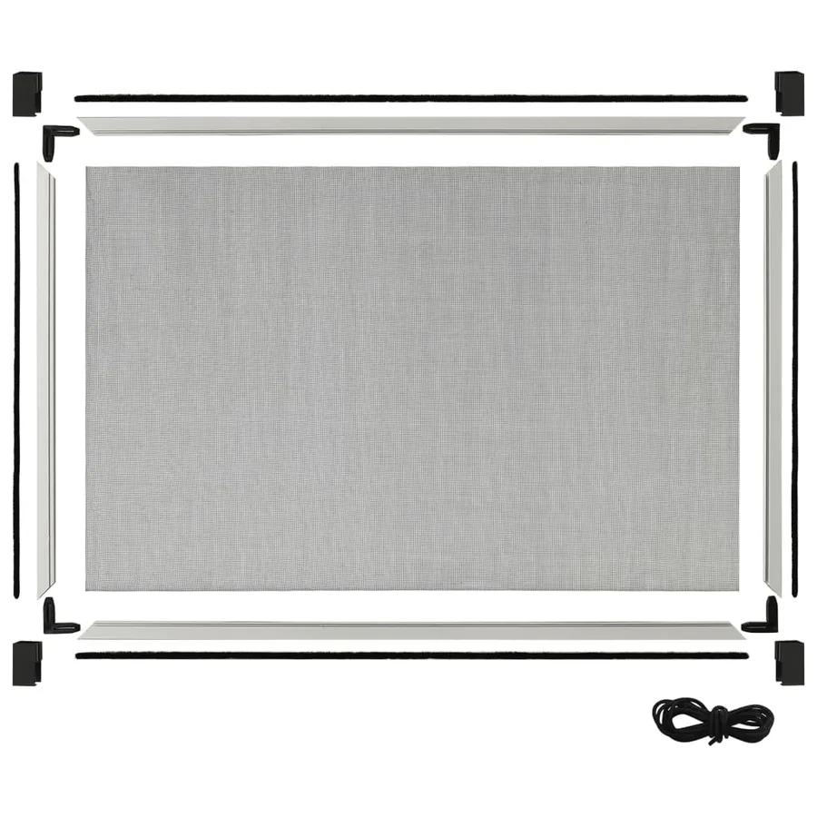 Moustiquaire extensible pour fenêtres Blanc (75-143)x50 cm - 6