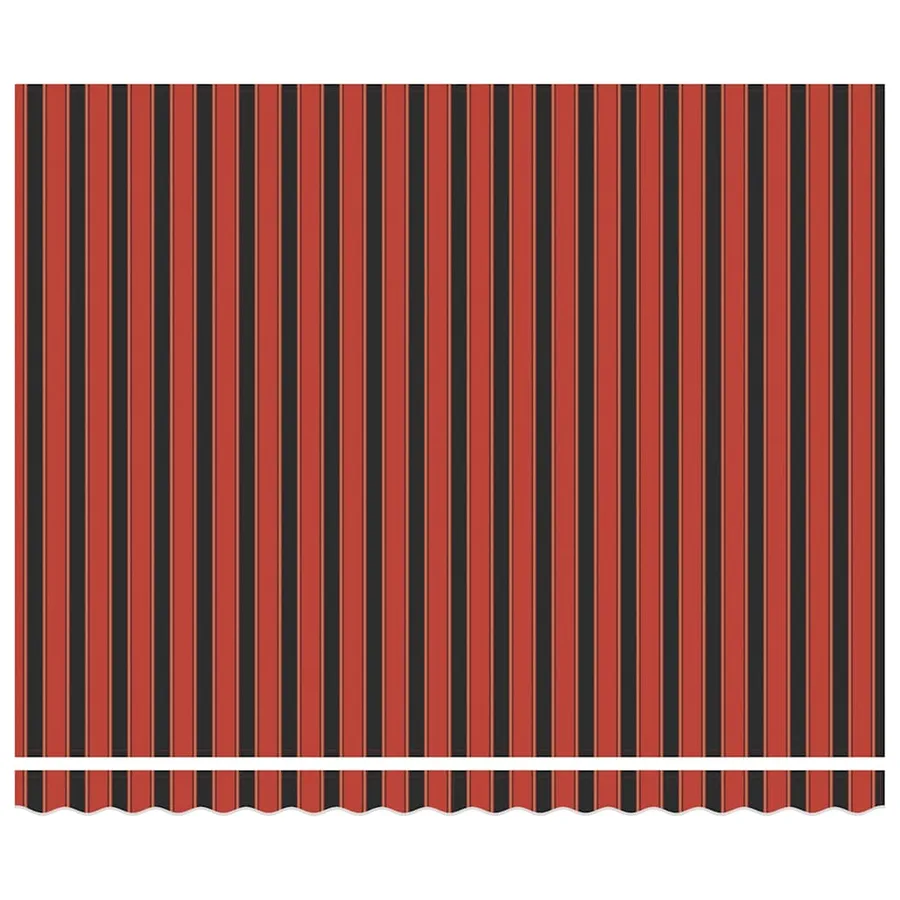 Auvent rétractable orange et marron 400 × 300 cm - 6