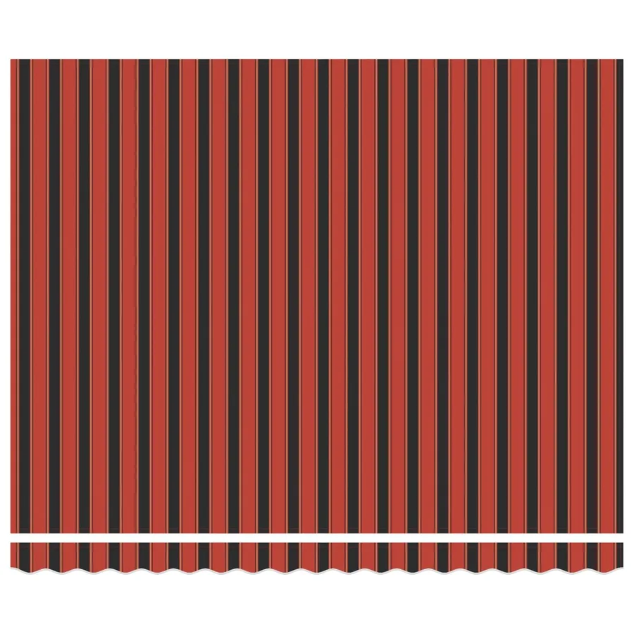 Auvent rétractable orange et marron 350 x 250 cm - 6