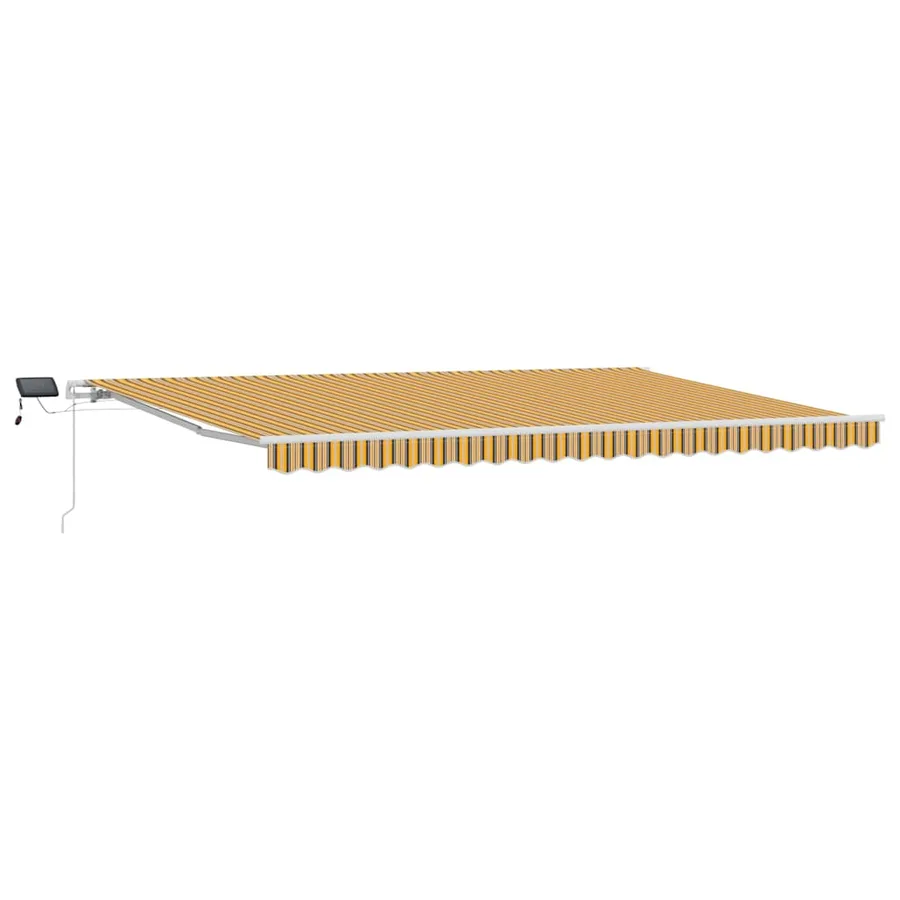 Auvent rétractable Multicolore 500 × 350 cm Tissu et Aluminium - 2