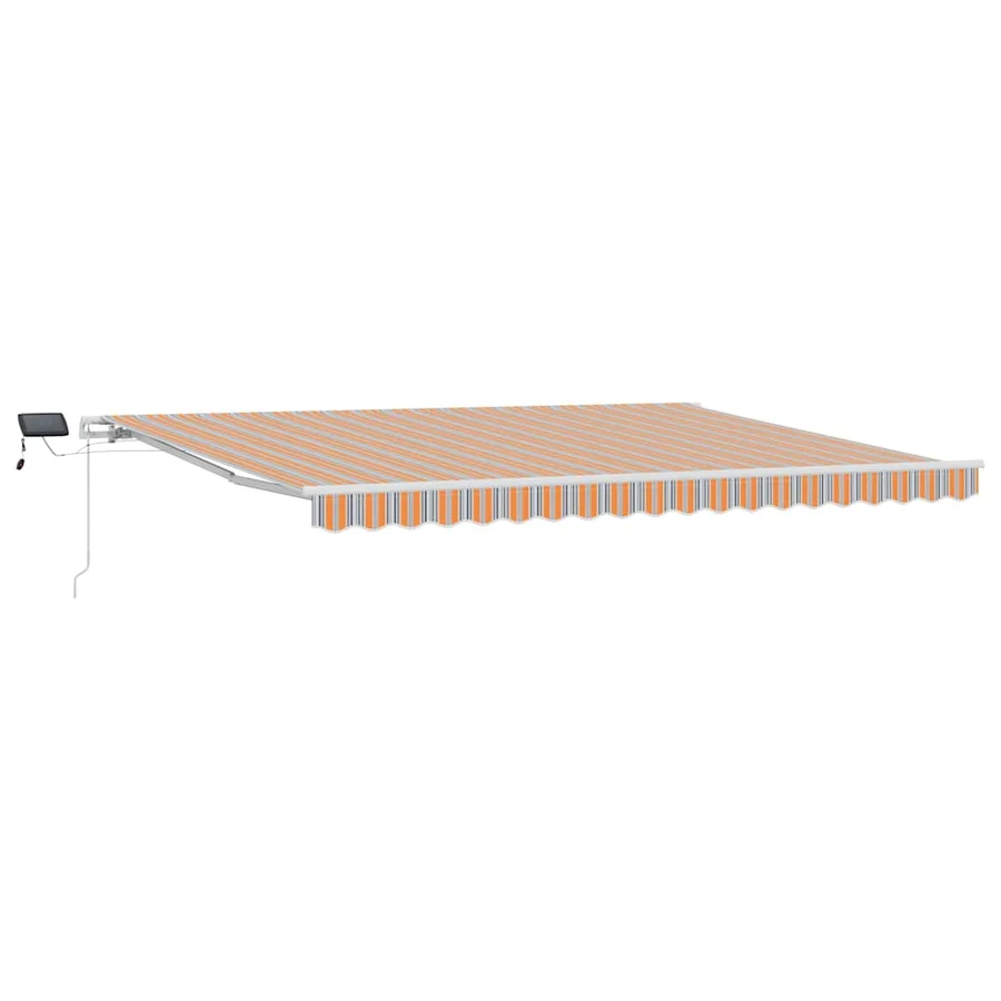 Auvent rétractable Multicolore 450 × 350 cm Tissu et Aluminium - 2