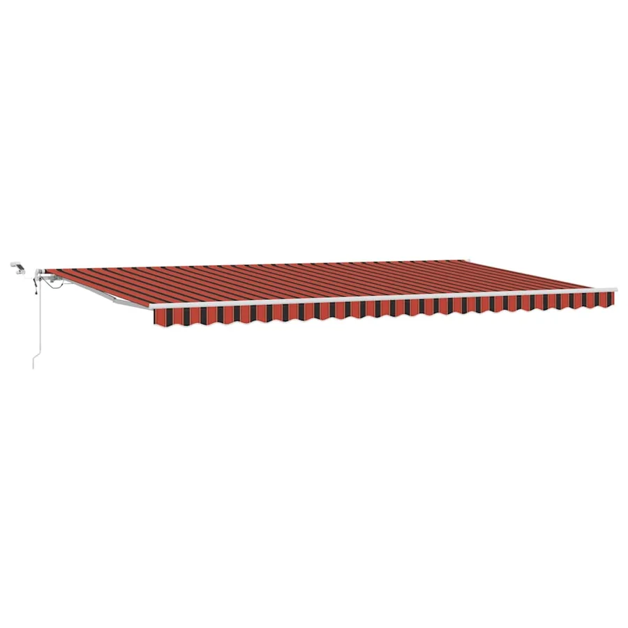 Auvent rétractable Orange et marron 600 × 300 cm Polyester - 2