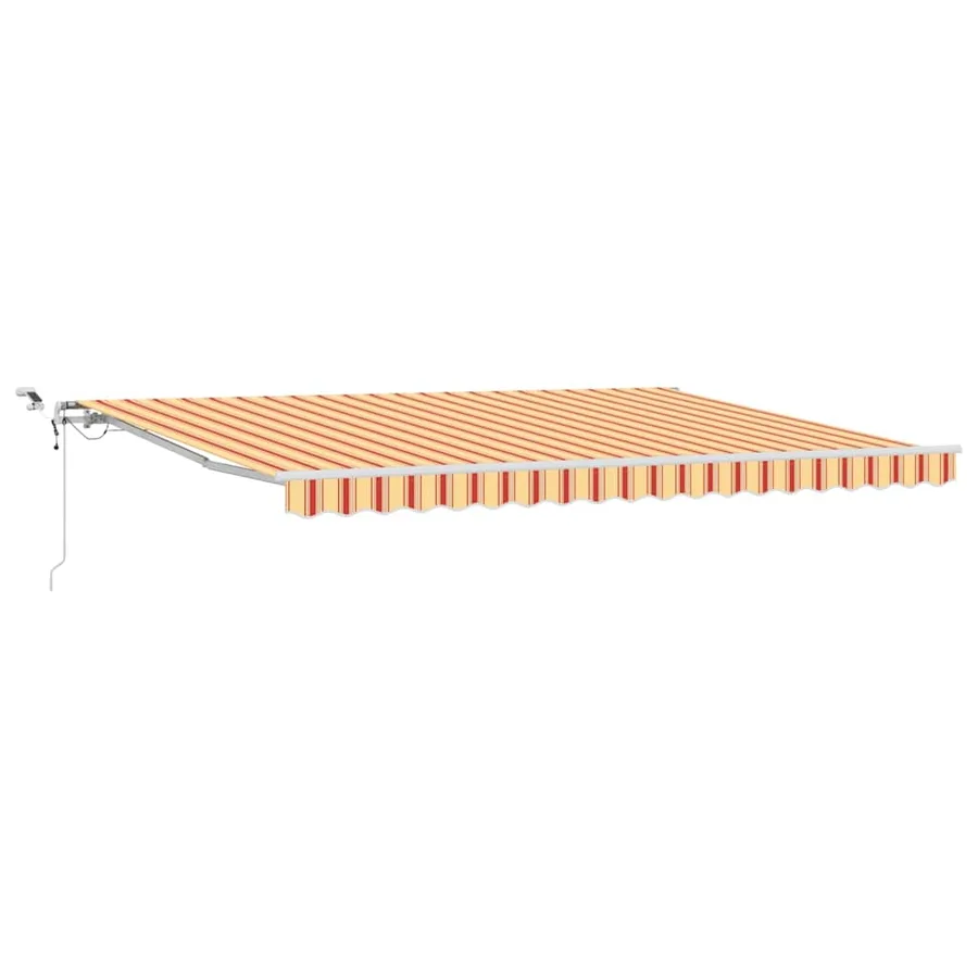 Auvent rétractable Jaune et Orange 450 × 300 cm Polyester - 2