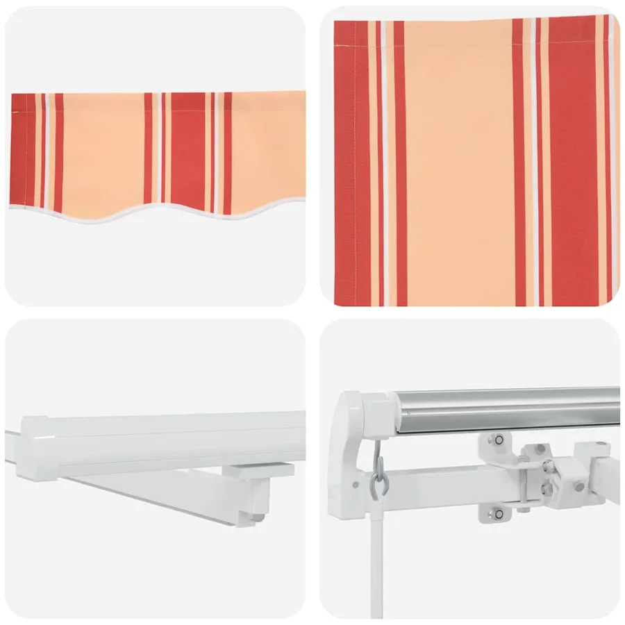 Auvent rétractable Jaune et Orange 450 × 300 cm - 8