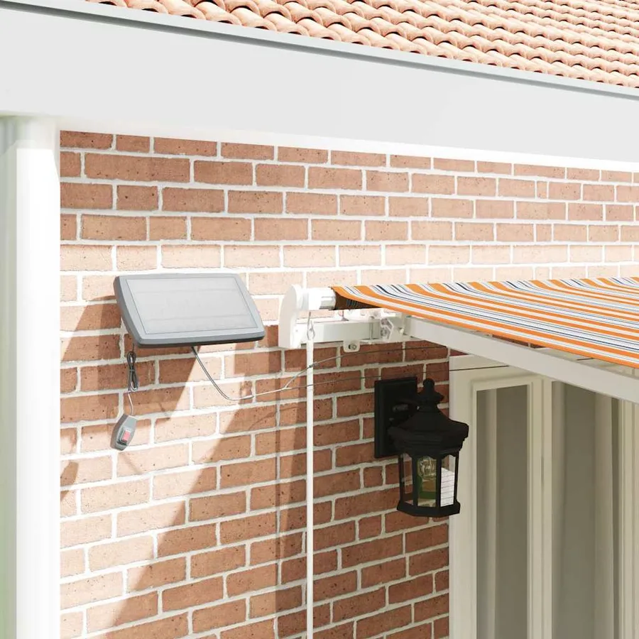 Auvent rétractable Multicolore 600 × 350 cm Tissu et Aluminium - 4