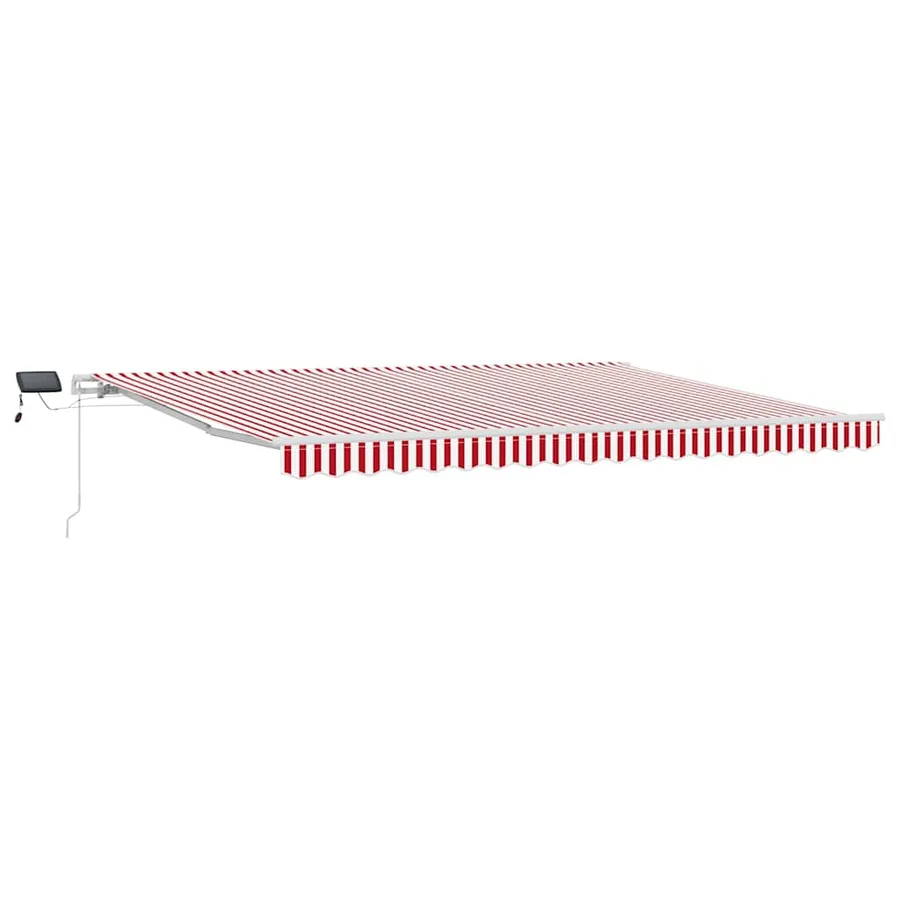Auvent rétractable Rouge et Blanc 450 × 300 cm - 2