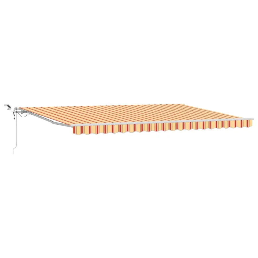 Auvent rétractable Jaune et Orange 500 × 350 cm Polyester - 2