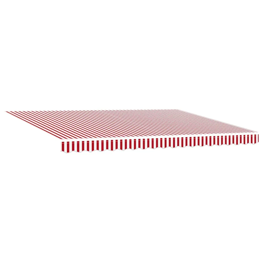 Auvent rétractable Rouge et Blanc 450 × 300 cm Polyester - 5