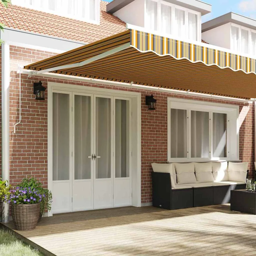Auvent rétractable Multicolore 600 × 300 cm - 3