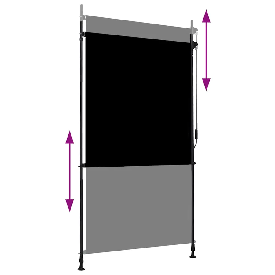 Store roulant d'extérieur 120 x 270 cm Anthracite - 3