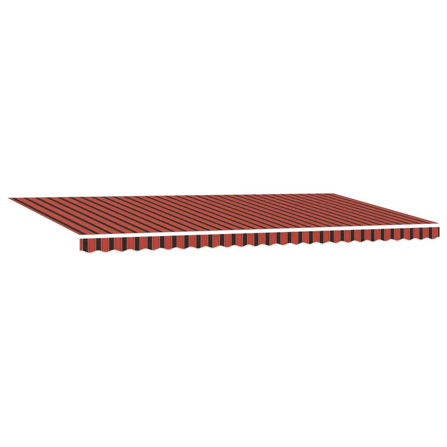 Auvent rétractable orange et marron 600 × 350 cm - 4