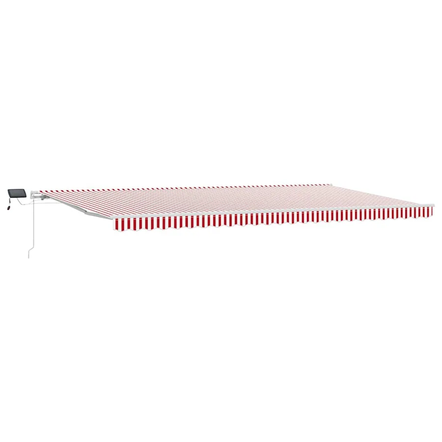 Auvent rétractable Rouge et Blanc 600 × 350 cm - 2