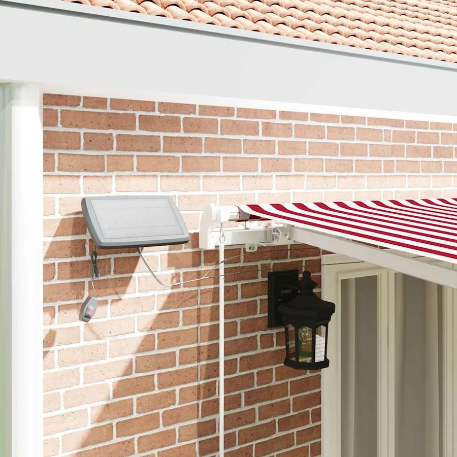 Auvent rétractable Rouge et Blanc 600 × 350 cm - 4