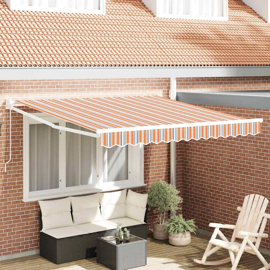 Auvent rétractable Multicolore 300 x 250 x 165 cm