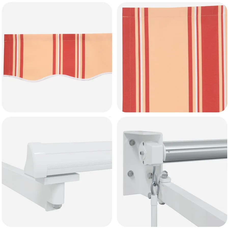 Auvent rétractable Jaune 300 x 250 cm - 4