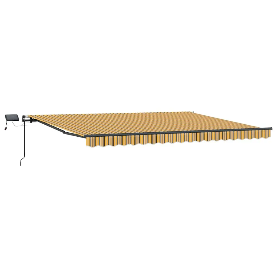 Auvent rétractable Multicolore 400 × 300 cm Tissu et Aluminium - 2