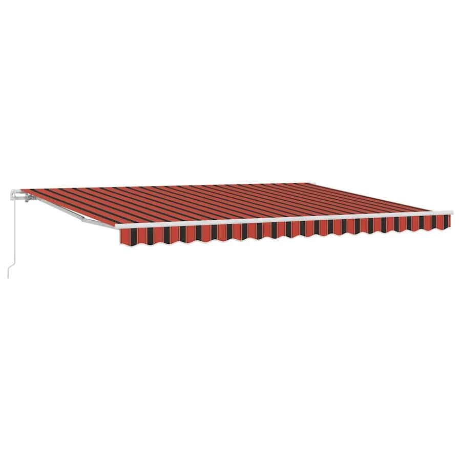 Auvent rétractable Orange et marron 450 x 350 x 165 cm - 2