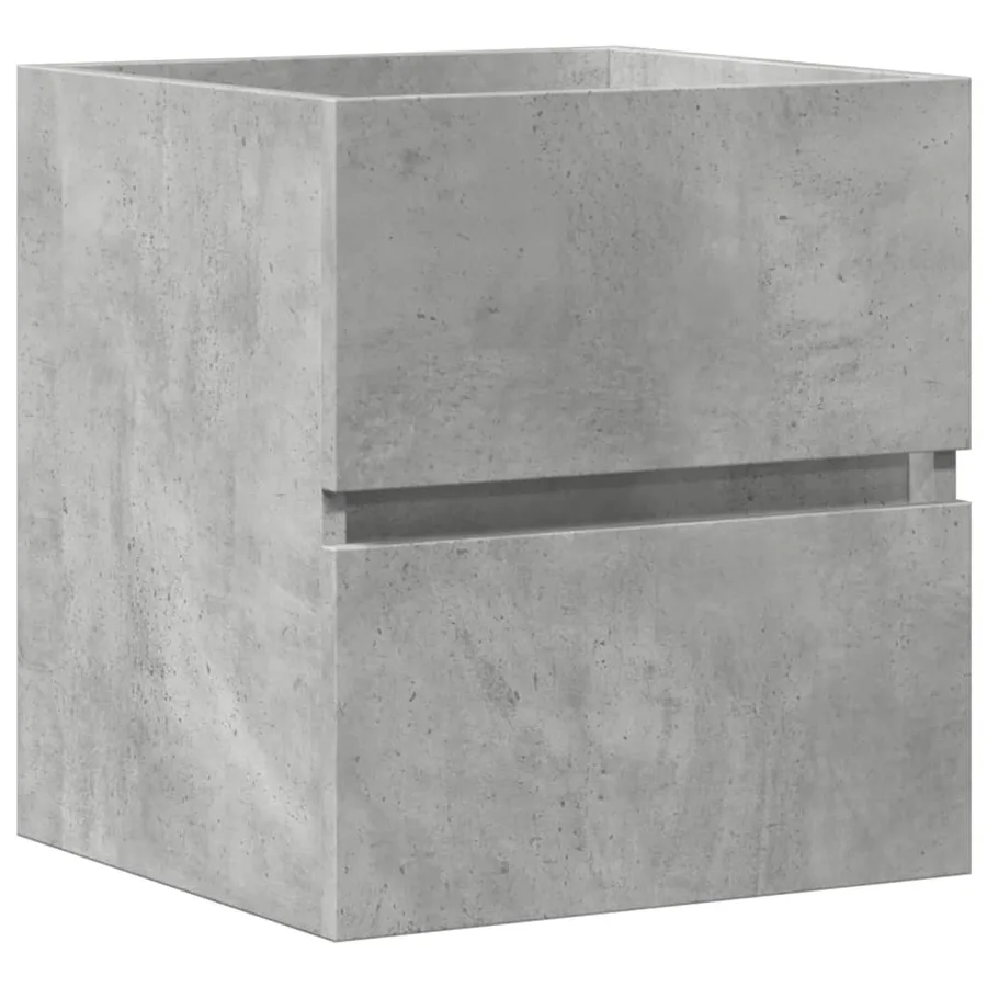 Armoire d'évier Gris béton 41x38,5x45 cm Bois d’ingénierie - 2